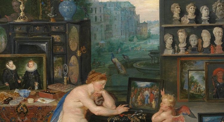 Peter Paul Rubens and Jan Breughel, The Allegory of Sight (1617-18) Art historian Erwin Panofsky Art historian Linda Nochlin Mark Tansey, The Innocent Eye Test (1981) Hong Hao, from Selected Scripture series (begun 1990)