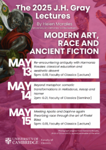 Poster featuring Helen Morales’ Gray Lectures