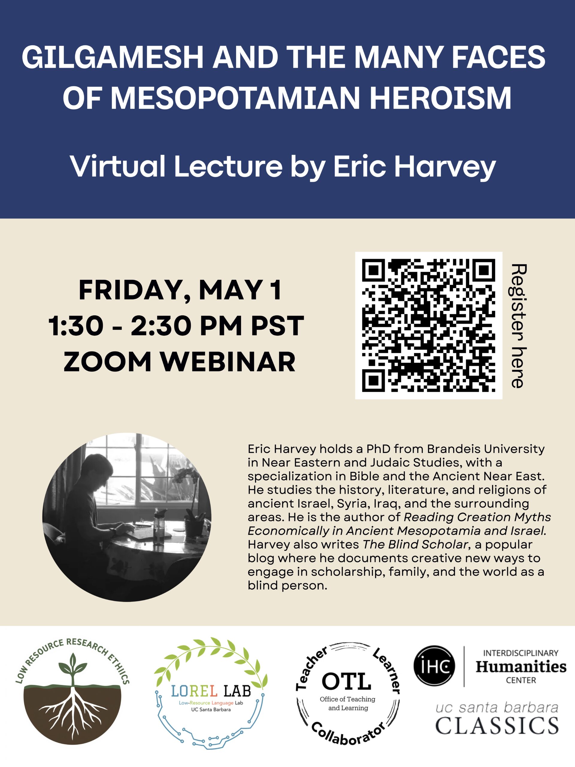 Eric Harvey: "Gilgamesh and the Many Faces of Mesopotamian Heroism"